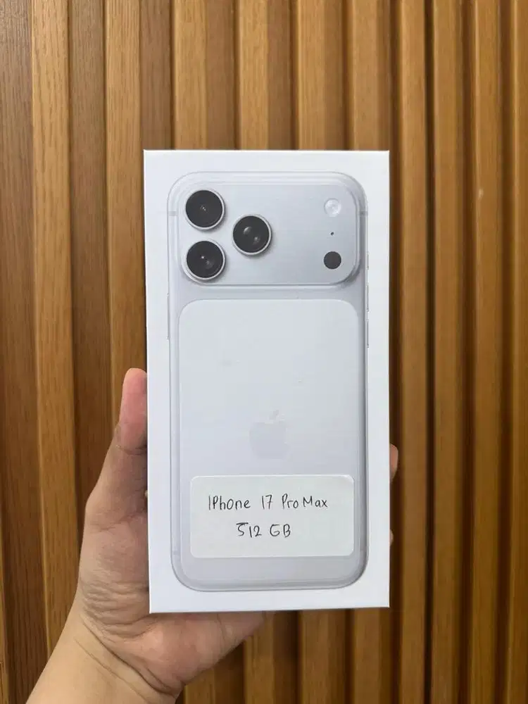 new iPhone 17 pro max 512gb silver di jual cepat !!!