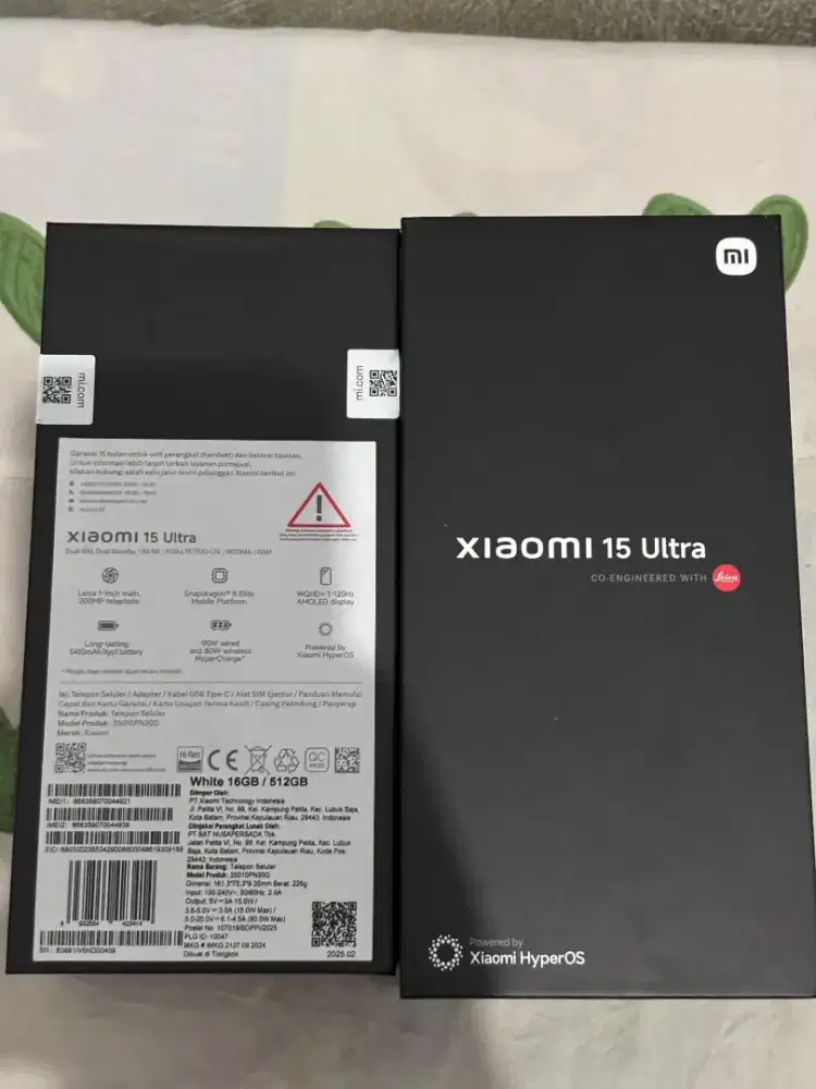 Jual Xiaomi 15 ultra 16/512 Murmer like new