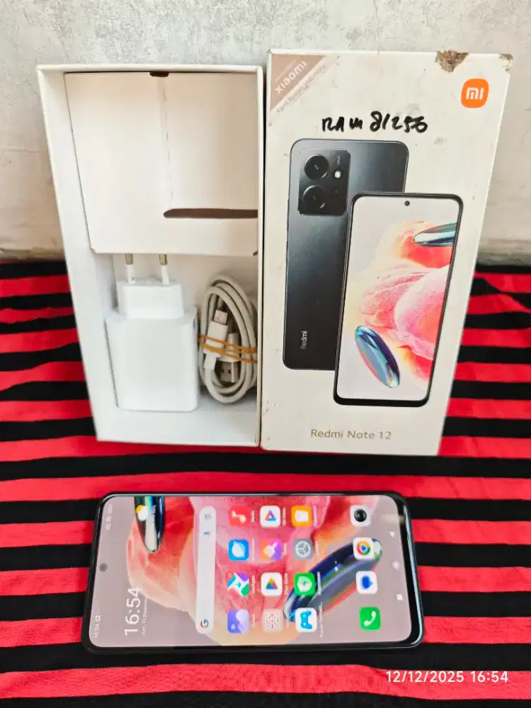 Redmi note 12 4G 8/256 Fullset segel mulus no minus siap pkai