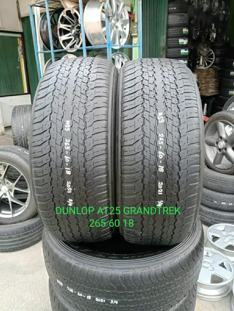 FS. : 2 pcs ban second DUNLOP AT25 GRANDTREK 265_60_18 (2021)