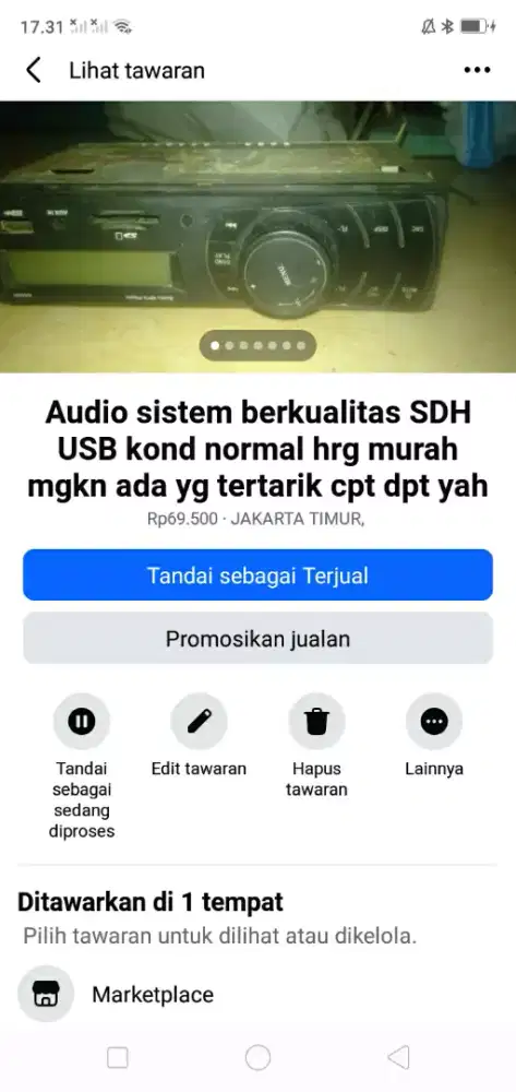 Audio sistem SDH USB brg berkualitas kond hdp hrg murah sj cpt dpt