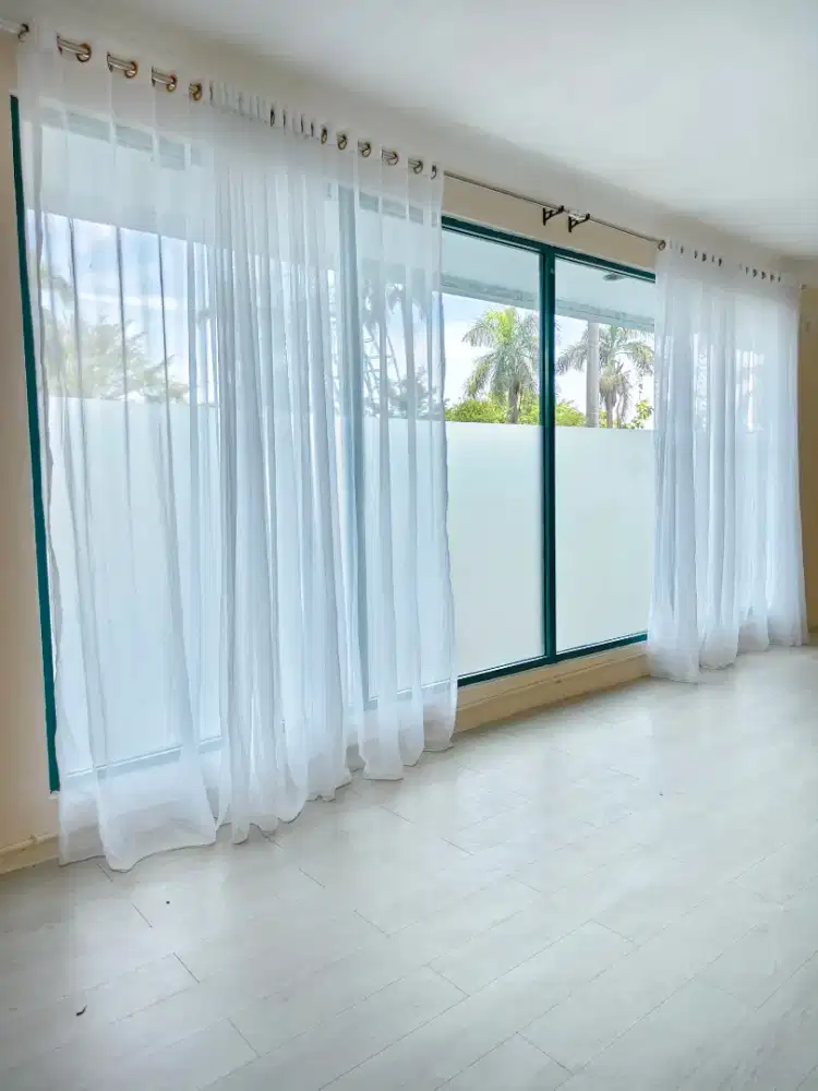 Gorden Jendela Putih Polos Uk Jendela 4.8m x 2.1m
