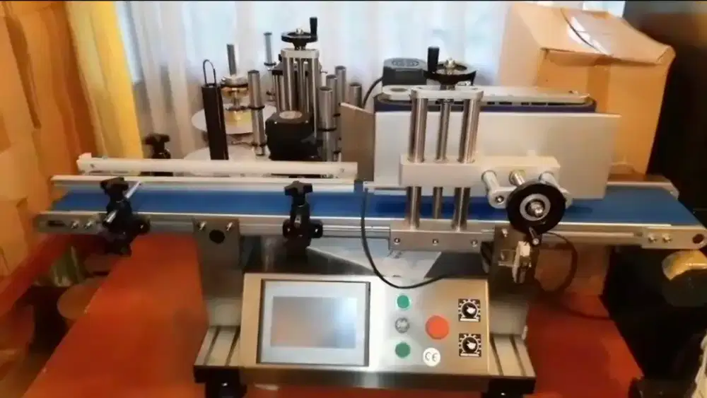 Botol mesin label stiker otomatis