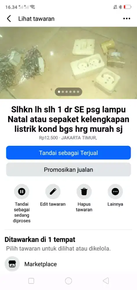 Slhkn plh slh 1 dr SE psg lampu Natal/se paket stop kontak murah sj