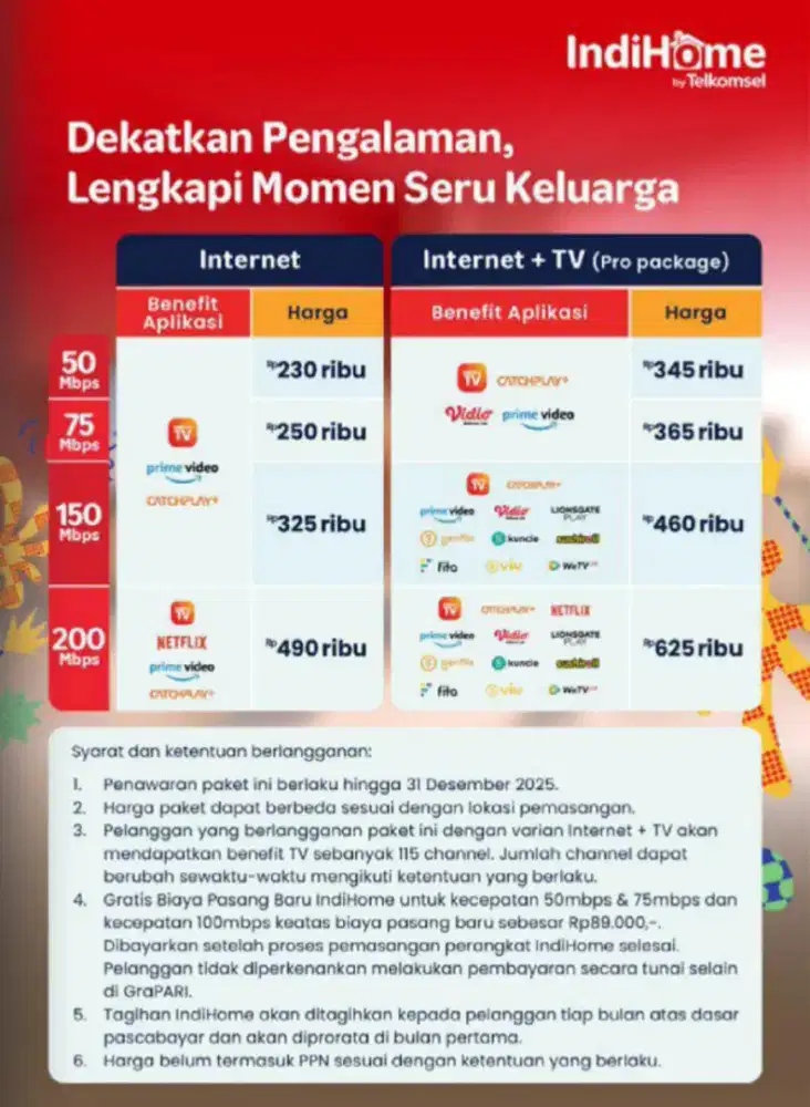 Promo wifi Indihome