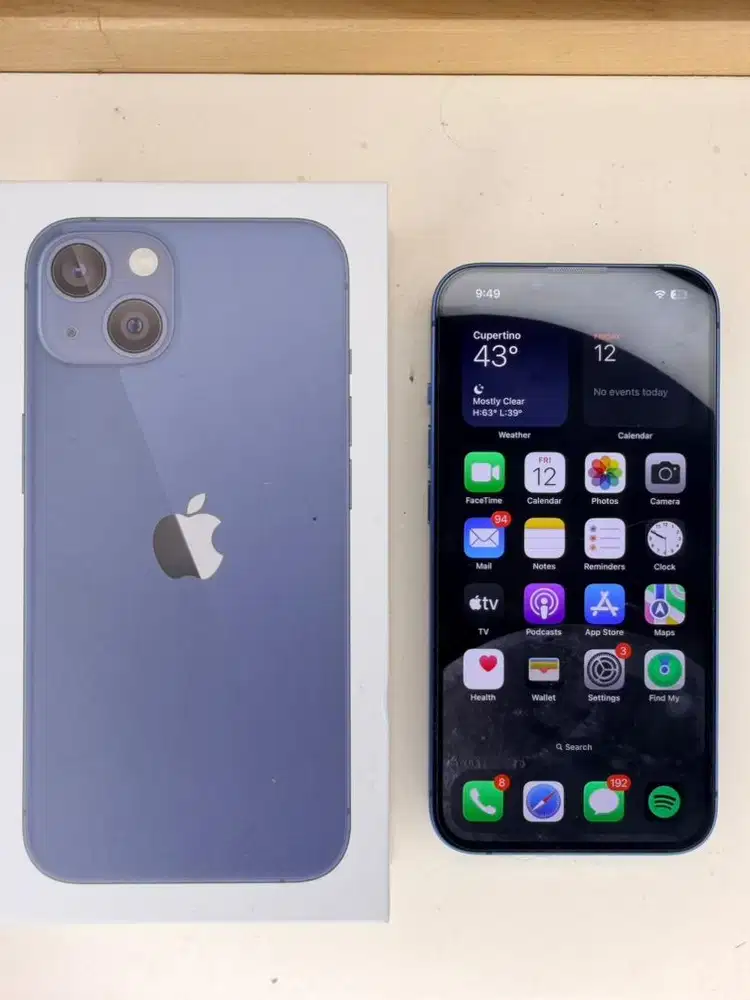 iPhone 13 128 GB Blue Terdaftar Beacukai