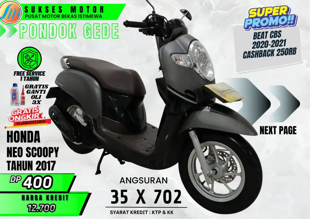 SCOOPY SPORTY TH 2017 DP SANGAT MURAH ANGS SUPER RINGAN