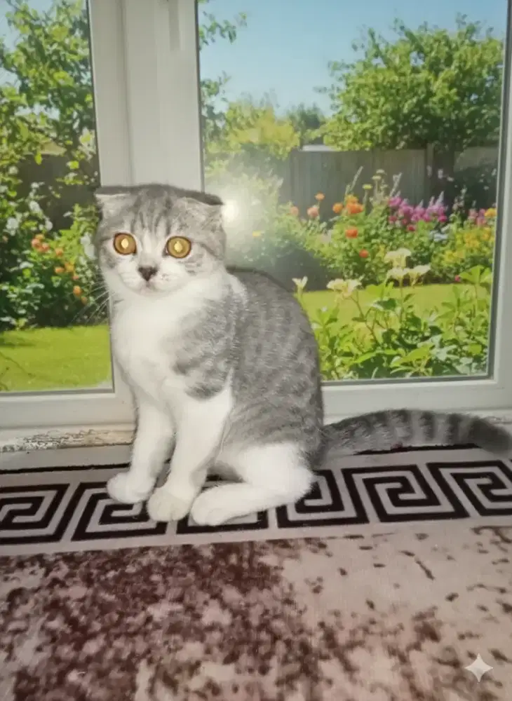 Kucing / Cat Scottish Fold Bicolor