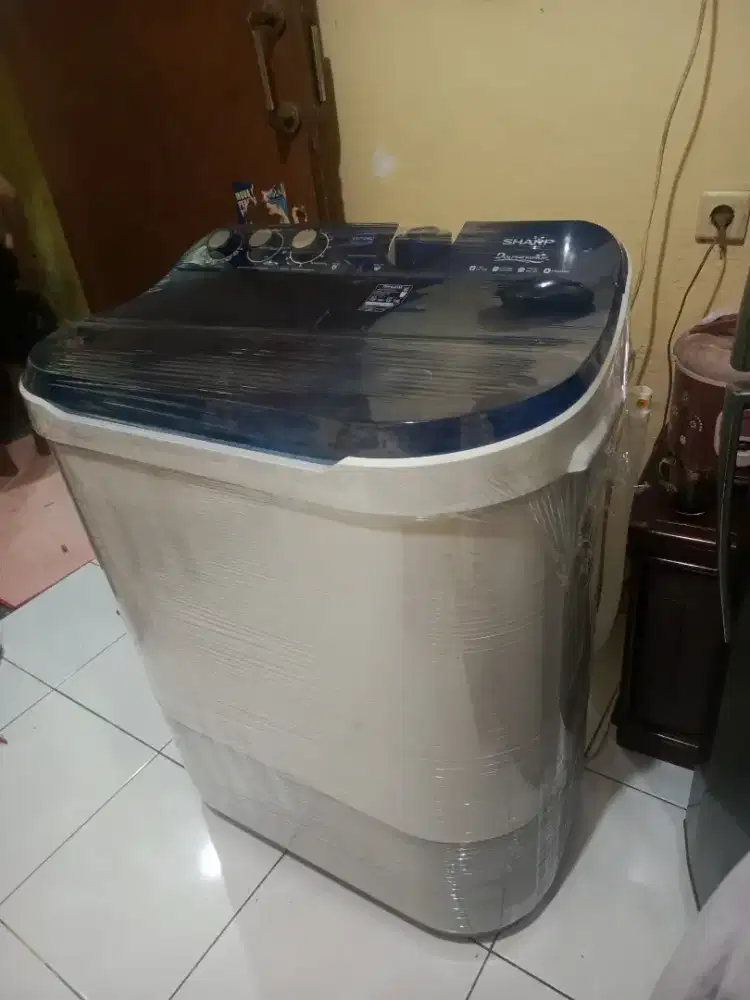 Mangga mesin cuci merk sharp 10kg normal siap pakai