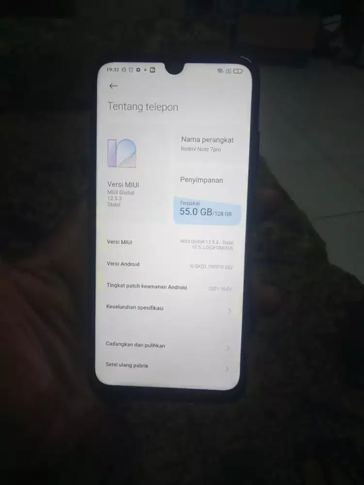 Redmi note7pro 6/128 hp aja normal minat chat