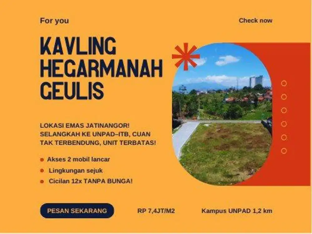 Stop Menunggu Tahun Baru! Kavling Hegarmanah Geulis: Strategis Sebelum Harga Resmi Naik 1 Januari 2026