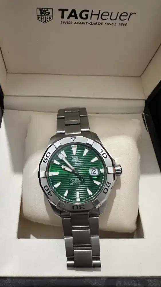 Jual cepat Tag heuer Aquaracer Cal5 Green Dial 43 mm