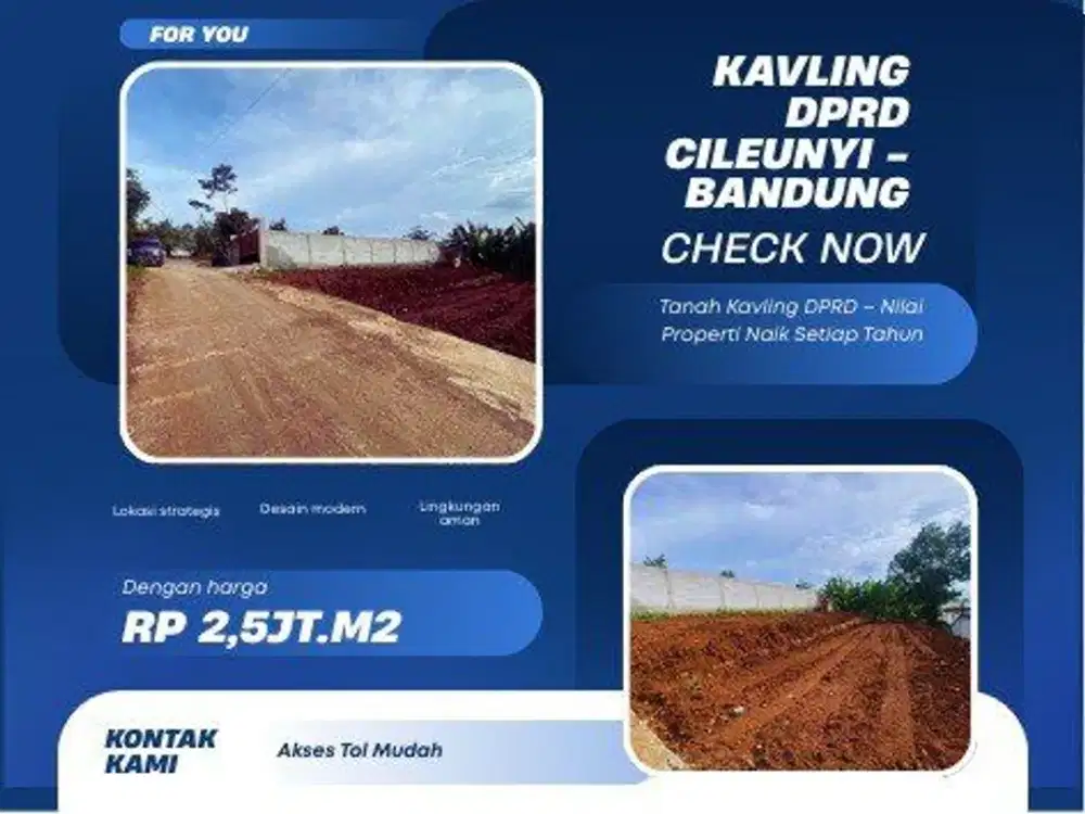 APA RENCANA ANDA UNTUK WEEKEND INI? Jadwalkan Survey Kavling A2 156m²!