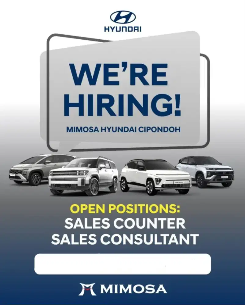 Lowongan sales counter dan sales konsultan berpengalaman