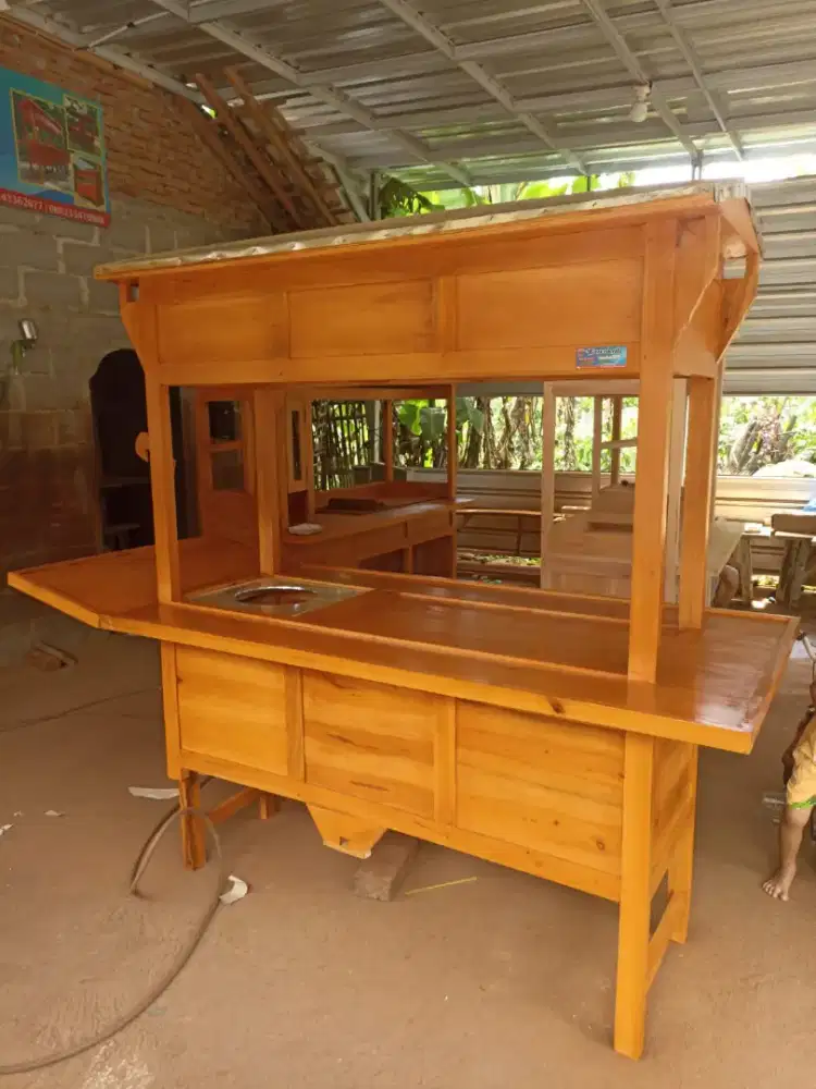 Gerobak Angkringan Bakso Mie Ayam PeceL Bubur Sate Martabak Ronde dlL