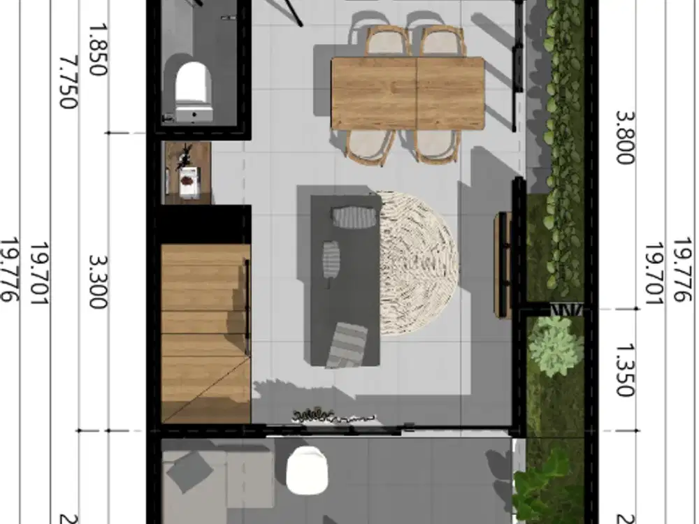 Rumah Modern 3 Kamar Dekat Mall Ubertos – Nyaman & Strategis