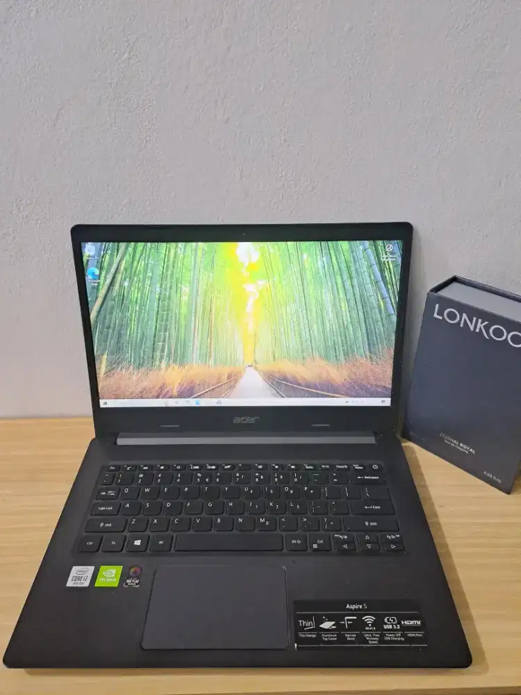 Acer Aspire 5 core i7 intel iris plus dan nvidia mx350