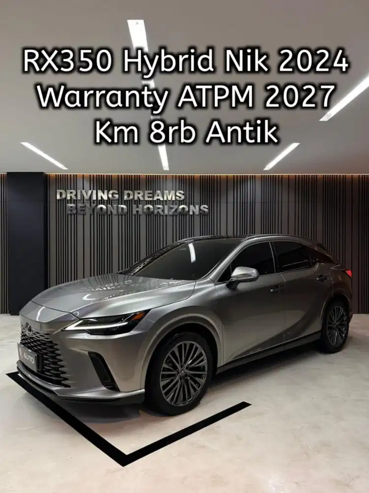 Lexus RX350H Hybrid 2024 Abu-abu Met Km8rb Sonic Titanium