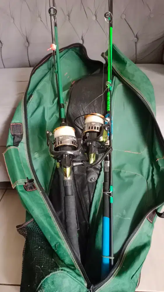 Dua buah pancing laut komplit murmer