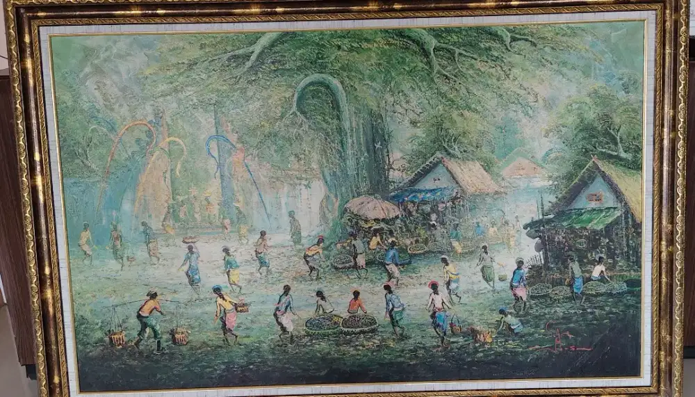 Lukisan bali pasar jadul