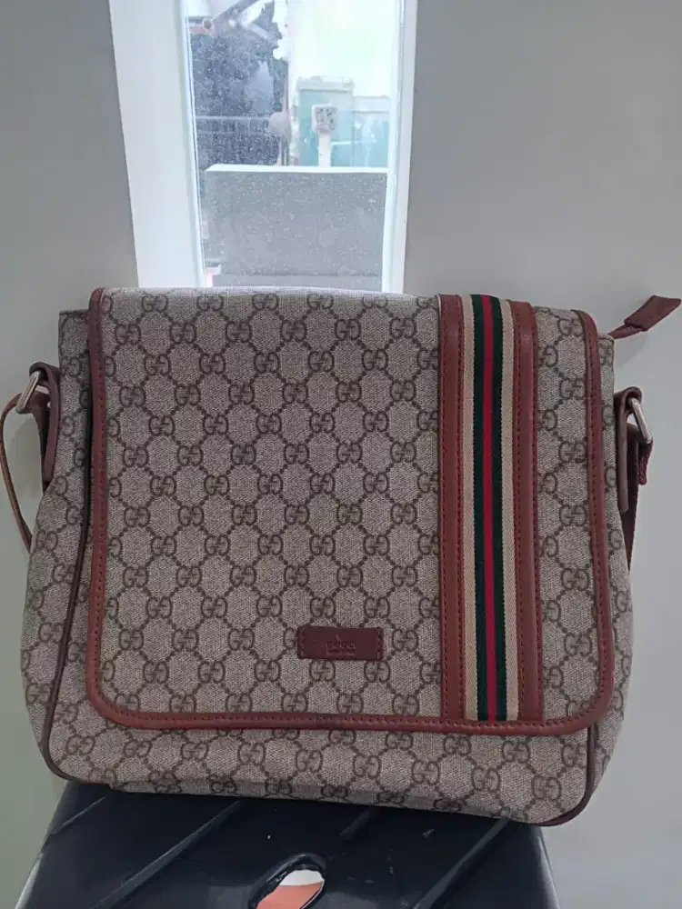 Gucci GG supreme Canvas web stripe authenti