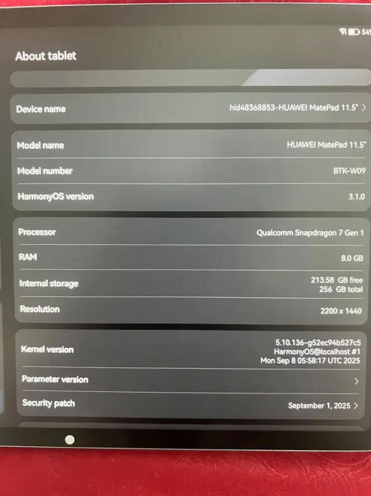 Huwaei tablet secon kondisi barang mulus seperti baru