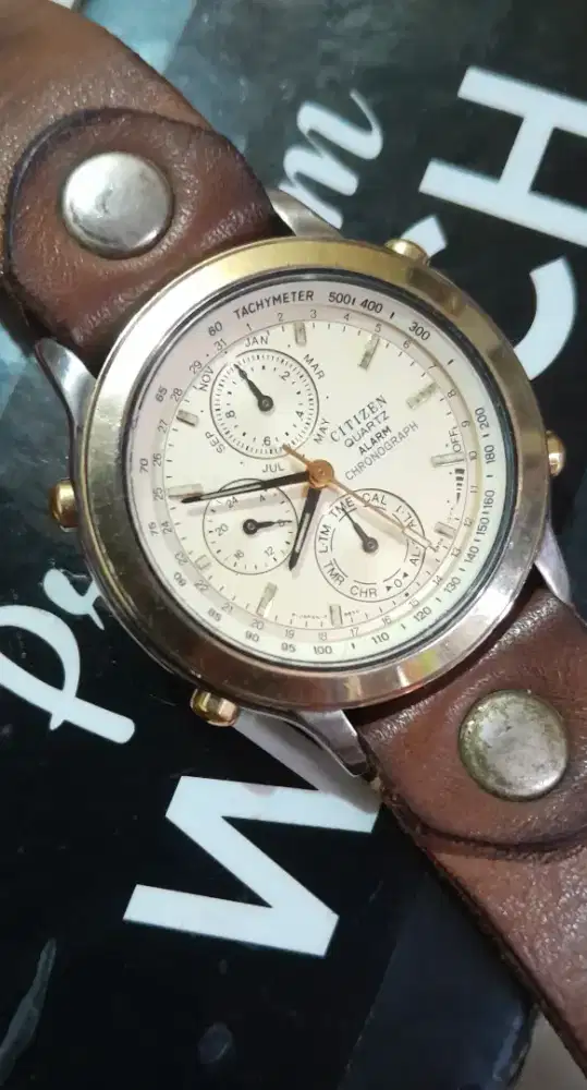 Rare CITIZEN aLarm Timer Pointer Date Seiko OriginaL