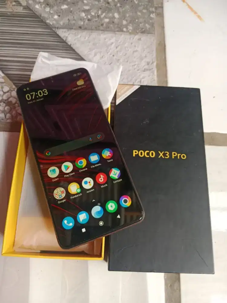 Hp Poco X3 pro ram 6/128 fulset nominus