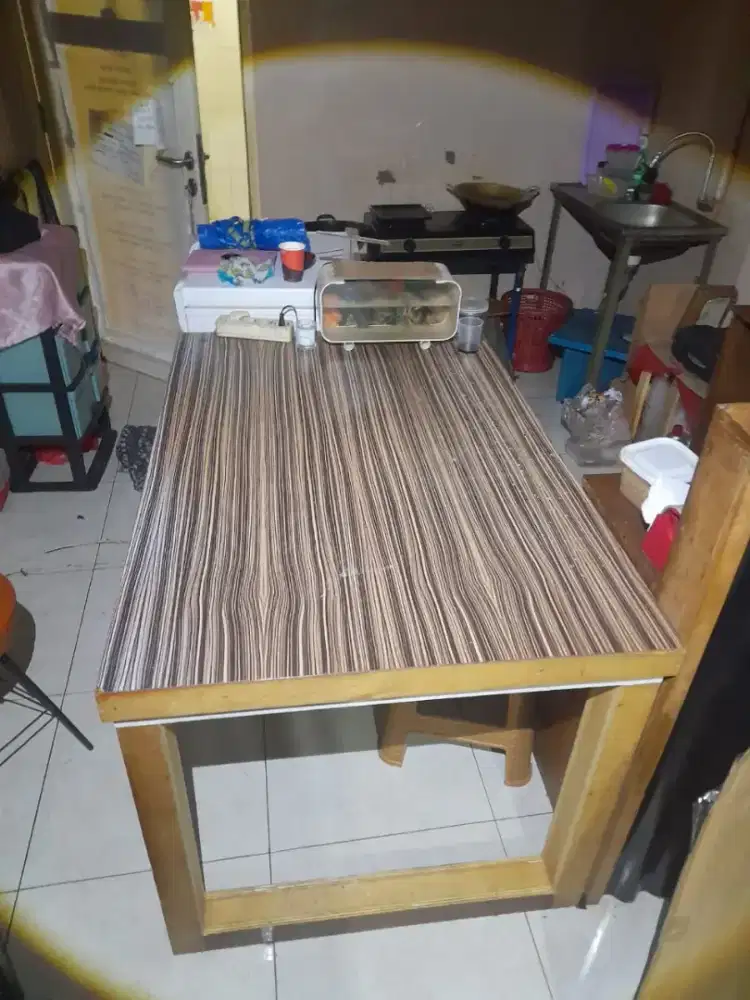 Meja Makan / Meja Meeting Kayu Asli Bagus Murah Jual