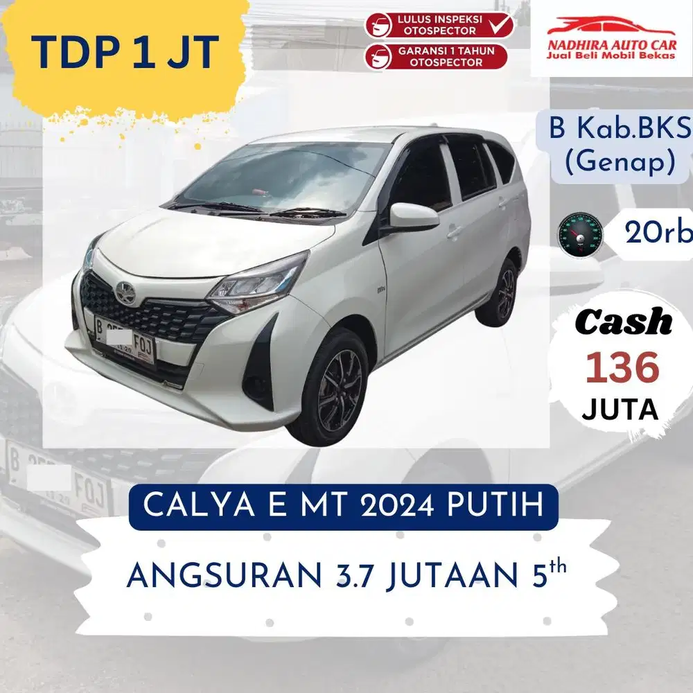 Promo Kredit DP 1 Juta Calya E MT 2024 Putih