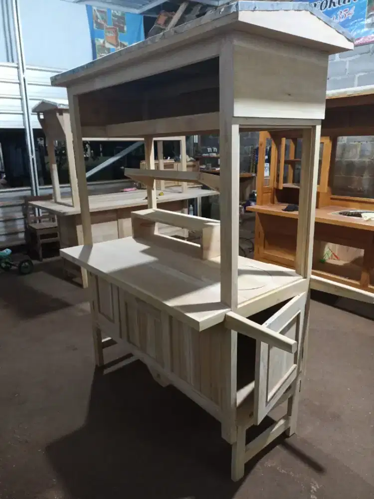 Gerobak Angkringan Bakso Mie Ayam PeceL Bubur Sate Martabak Ronde dlL