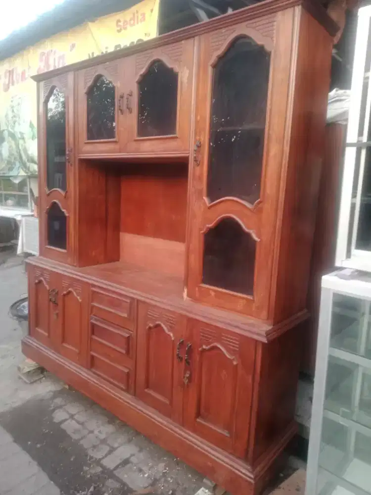 Bupet tv dari kayu jati apa adanya