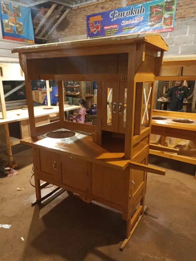 Gerobak Angkringan Bakso Mie Ayam PeceL Bubur Sate Martabak Ronde dlL