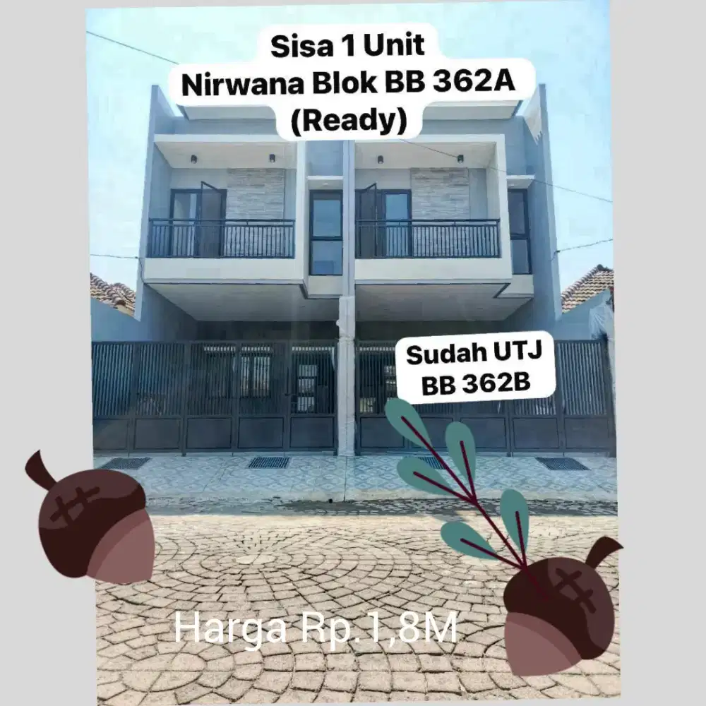 Rumah 2lantai Baru Nirwana Eksekutif di Wonorejo Rungkut Surabaya