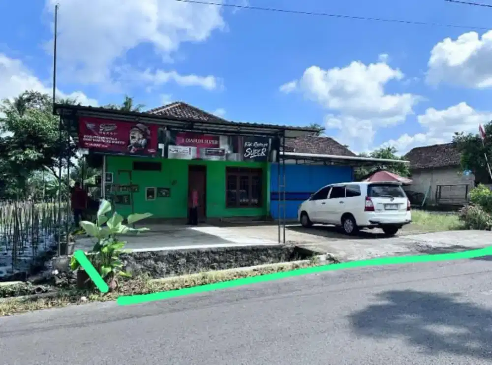 Dijual tanah SHM sawah pinggir jl raya pendowoharjo Sleman