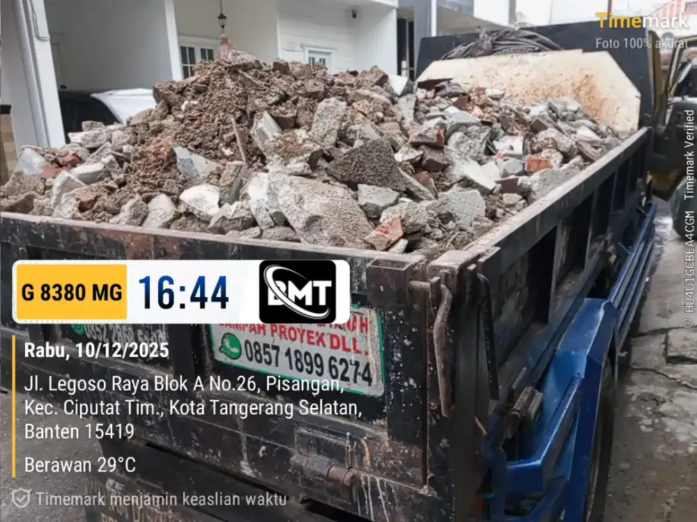 Jasa buang puing dan angkut tanah