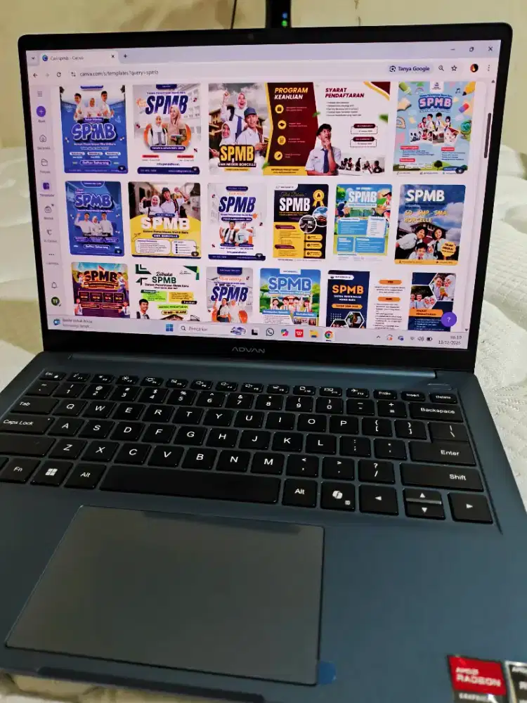 Laptop Advan Workplus Air Layar OLED 14 AMD Ryzen 5 7535 ngebut