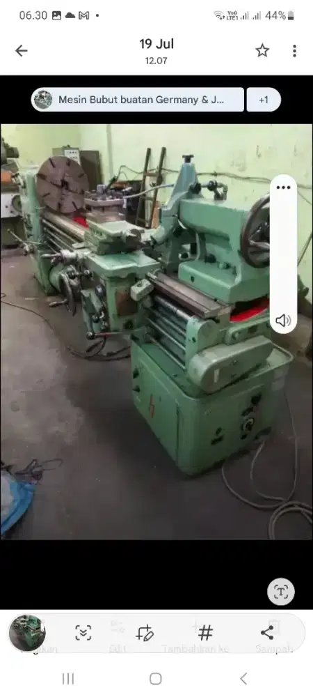 Bubut merk WAFUM GERMANY 2 M