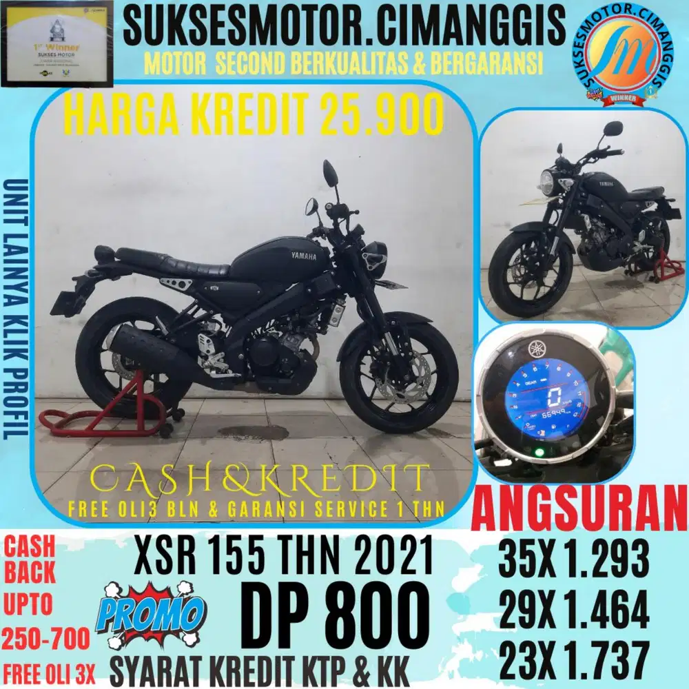 XSR 155 CASHBACK UPTO 700RIBU FREE OLI3BLN