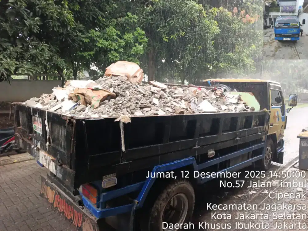 Jasa buang puing dan tanah