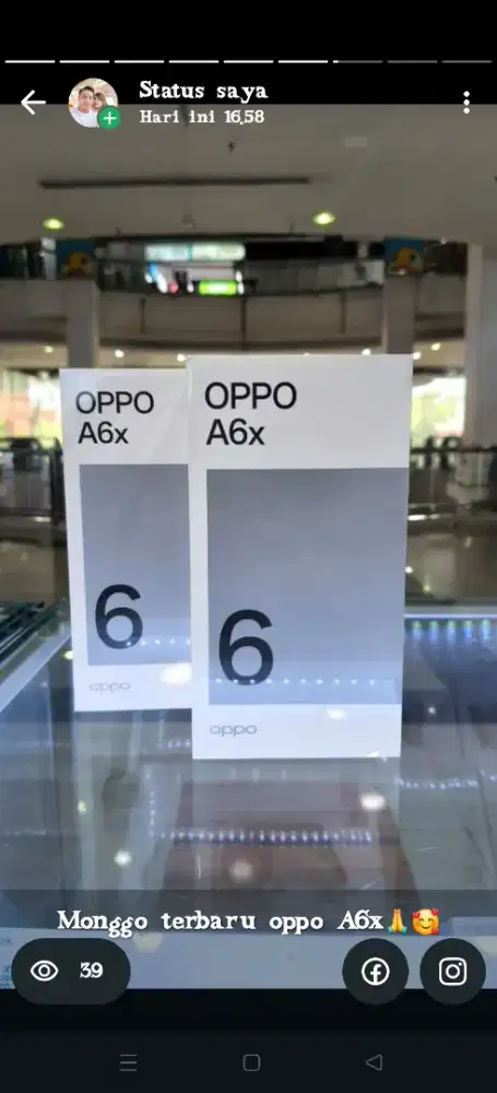 Oppo A6x new garansi resmi original