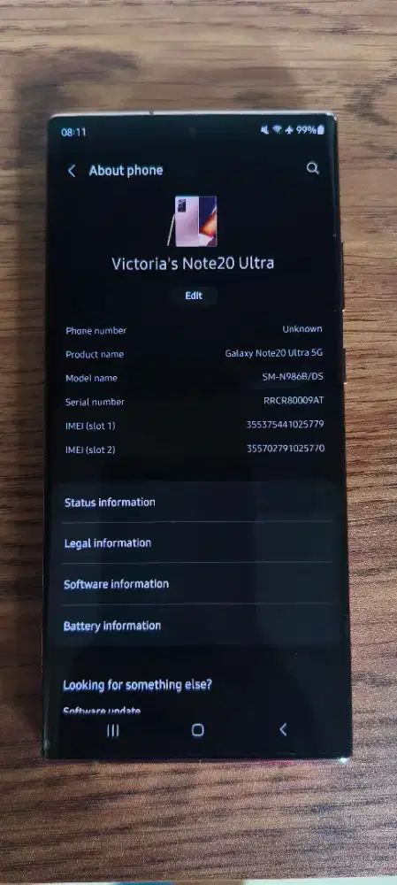 Samsung Galaxy Note 20 Ultra 5G 12/256 Ex Sein Istimewa