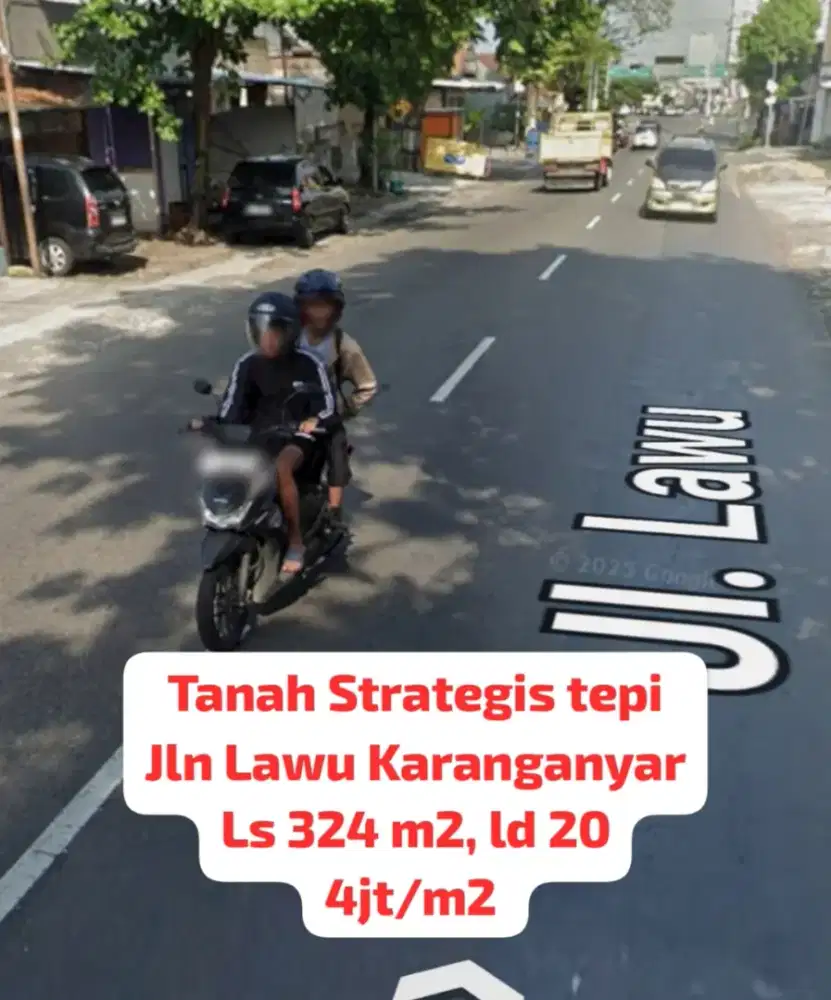 Tanah Pinggir Jalan Raya Lawu