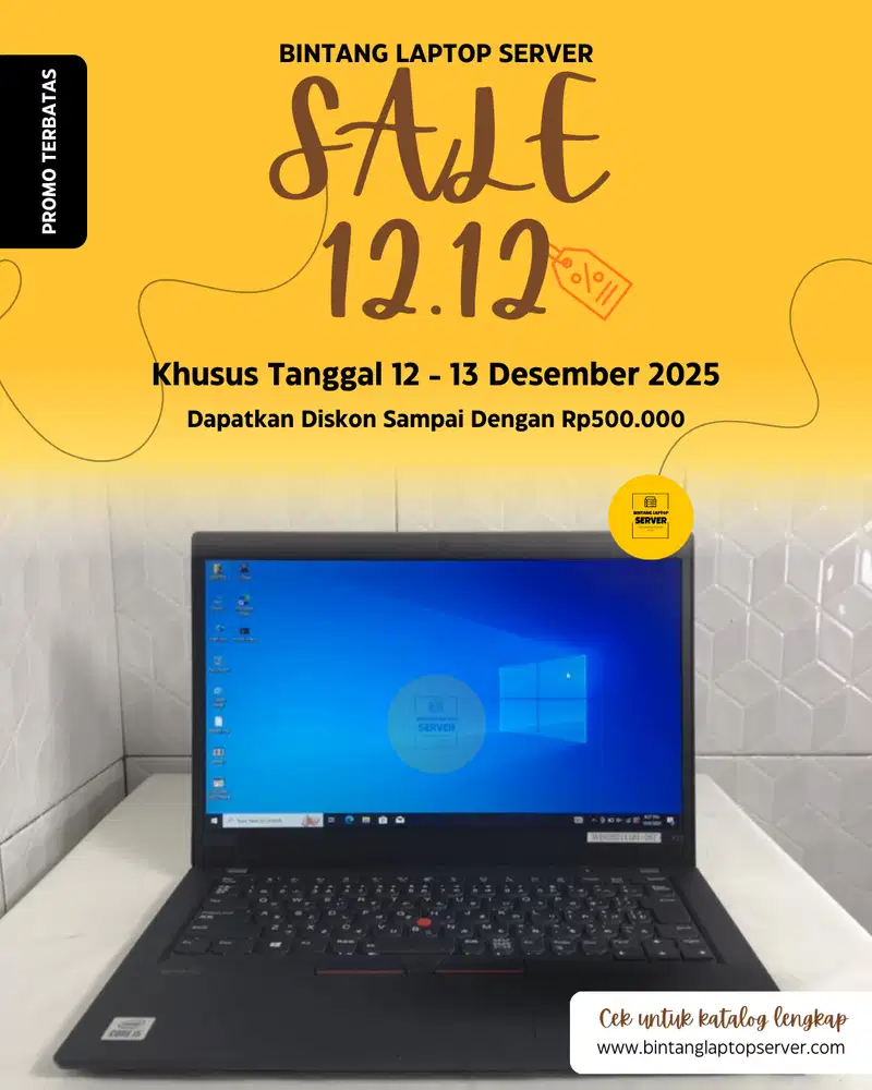 Promo 12.12! Diskon Hingga 500rb – Laptop Mulai dr Core i5 Gen 8