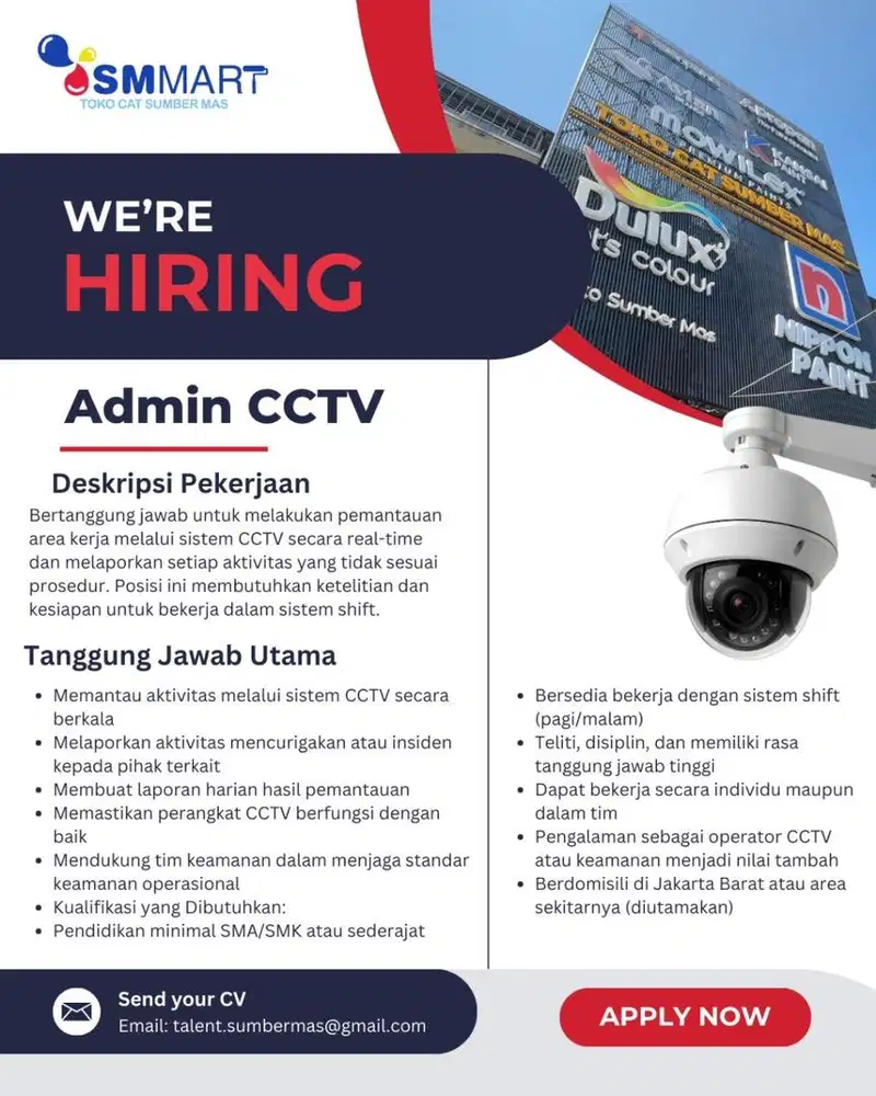 LOWONGAN PEKERJAAN ADMIN DI DAERAH TAMAN PALEM CENGKARENG