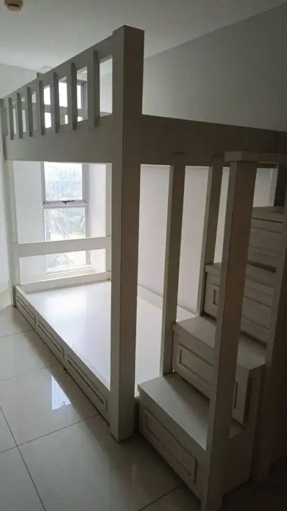 Dijual dipan susun anak modern dilengkapi storage