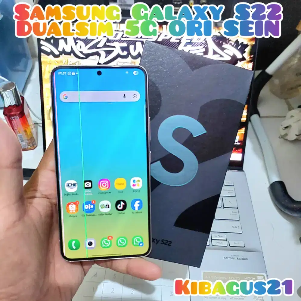 Samsung S22 Dualsim 5G ORI SEIN Mulus like new minusan murah