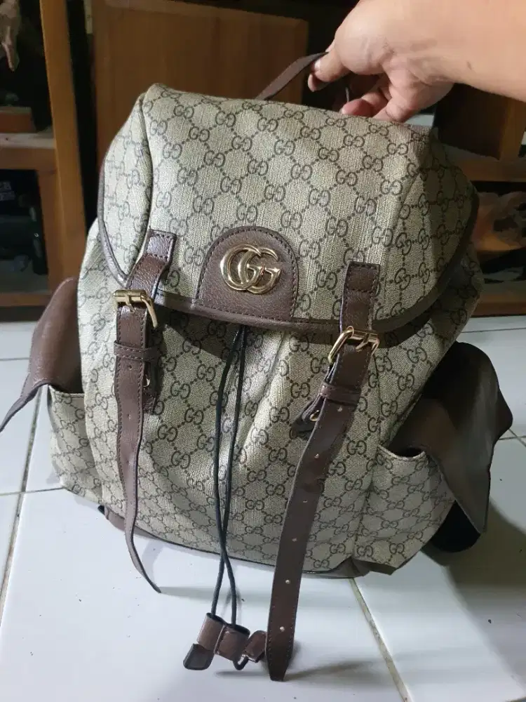 RANSEL BACKPACK GUCCI LIKE NEW AUTHENTIC ITALIA
