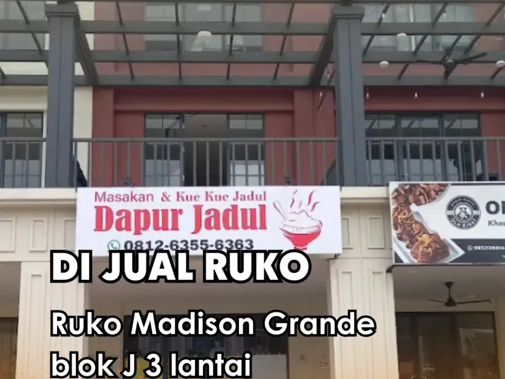 Di Jual !!!  Ruko madison grande 3 lantai