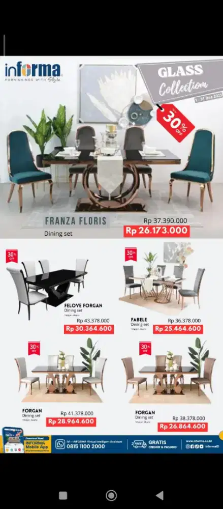 Promo special furniture bisa cicilan tanpa DP pakai indodana paylater
